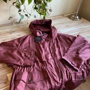 Ava & Viv Pink Rose Anorak Jacket with Hood Size 4x